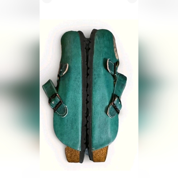 Calceo Women's Slip-on Clog Shoe Green Elephant With Glasses On Foot Size 37 - Picture 14 of 14